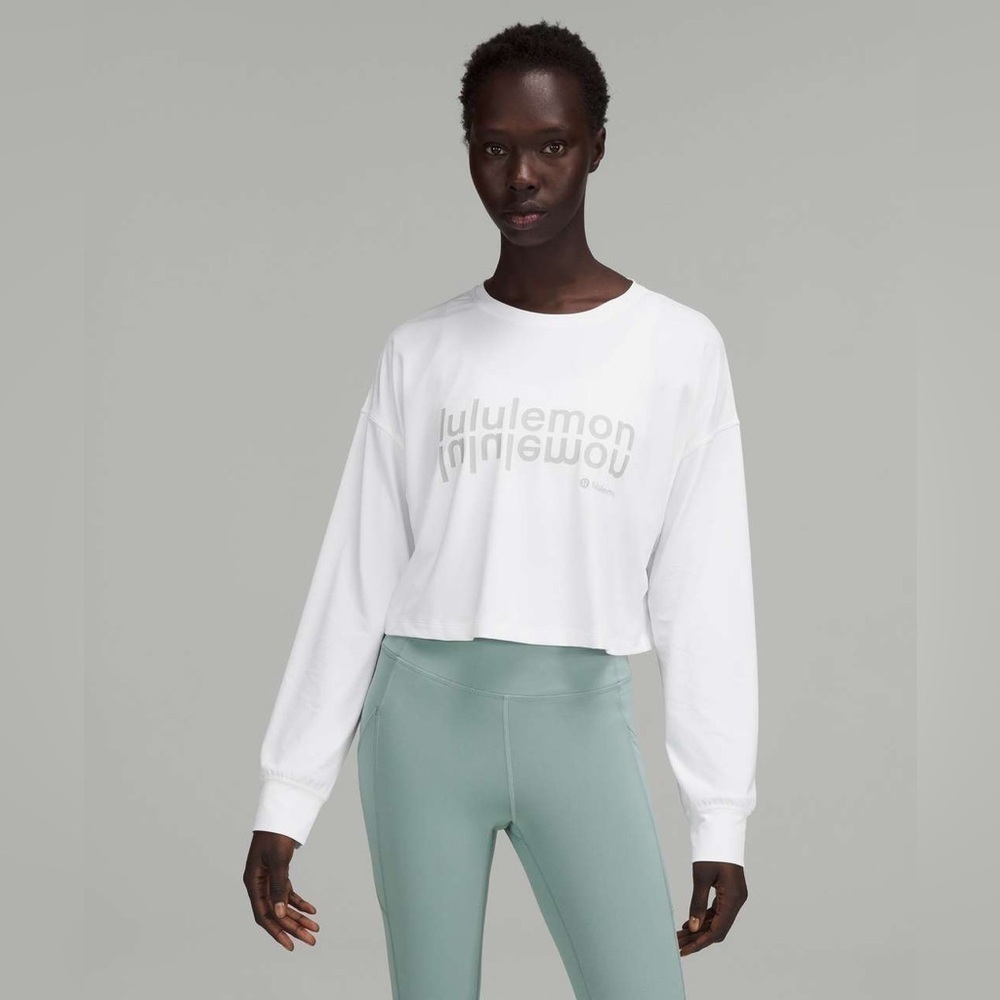 NWOT Lululemon Muscle Love Long Sleeve Shirt *Motif
White